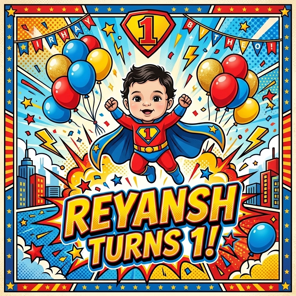 Baby Reyansh, the birthday star